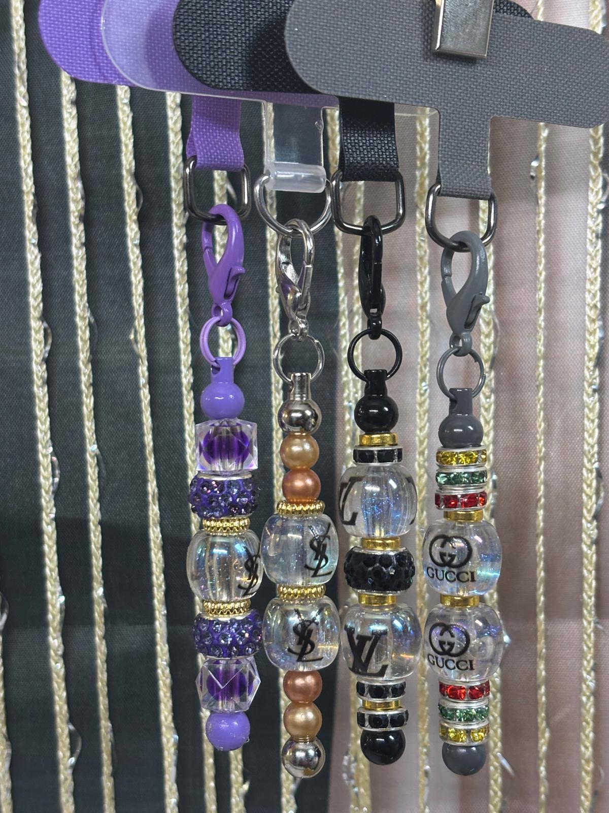 Midnight Crystal Charm Clip